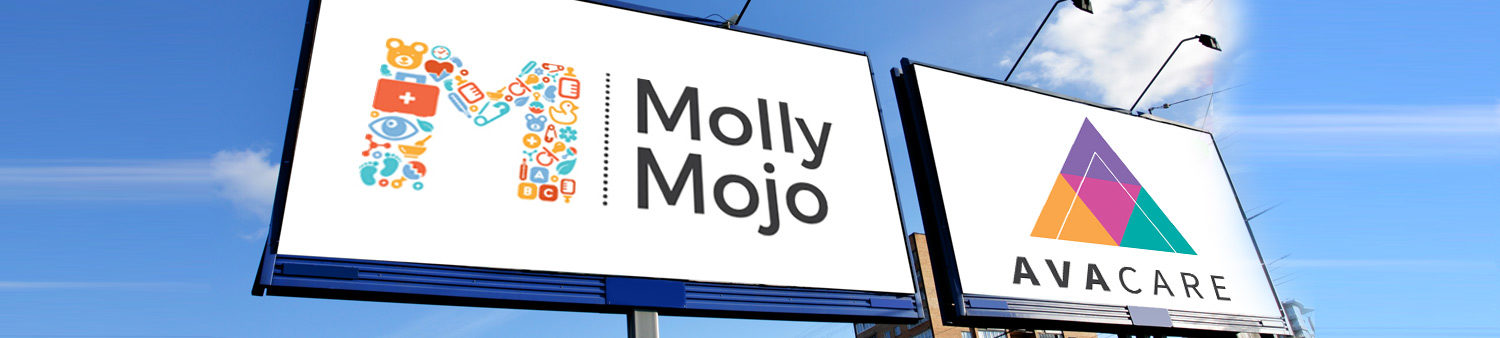 Billboards of MollyMojo and AvaCare