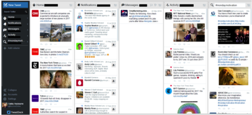Tweetdeck - free tool for Twitter management