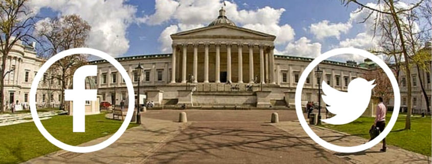 Lecturing at University College London about the power of Social Media